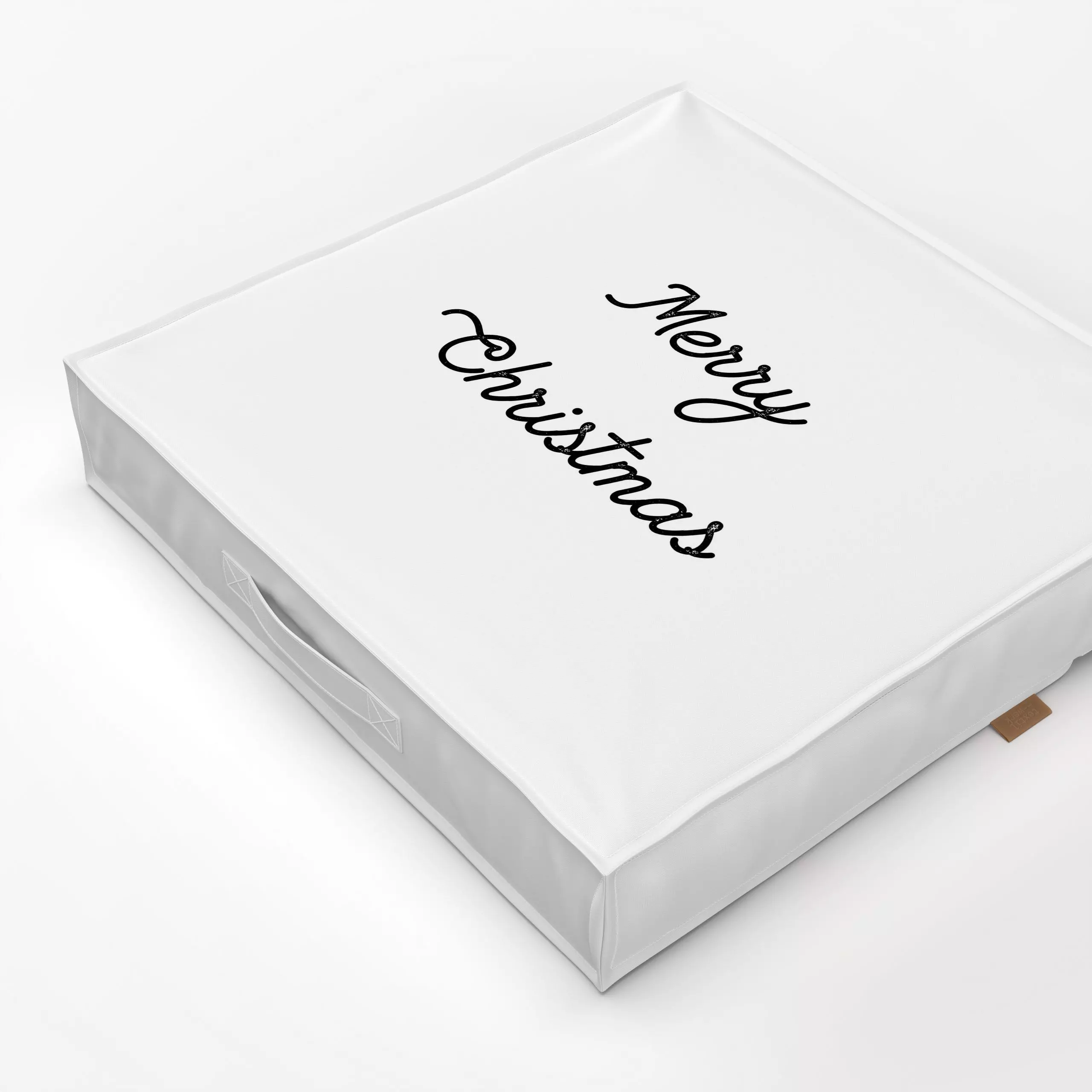 Bodenkissen Vintage Holidays Merry 5 - Sprüche & Schriftzüge, Weihnachten, Winter - von „Monika Strigel"; Merry Christmas, W...