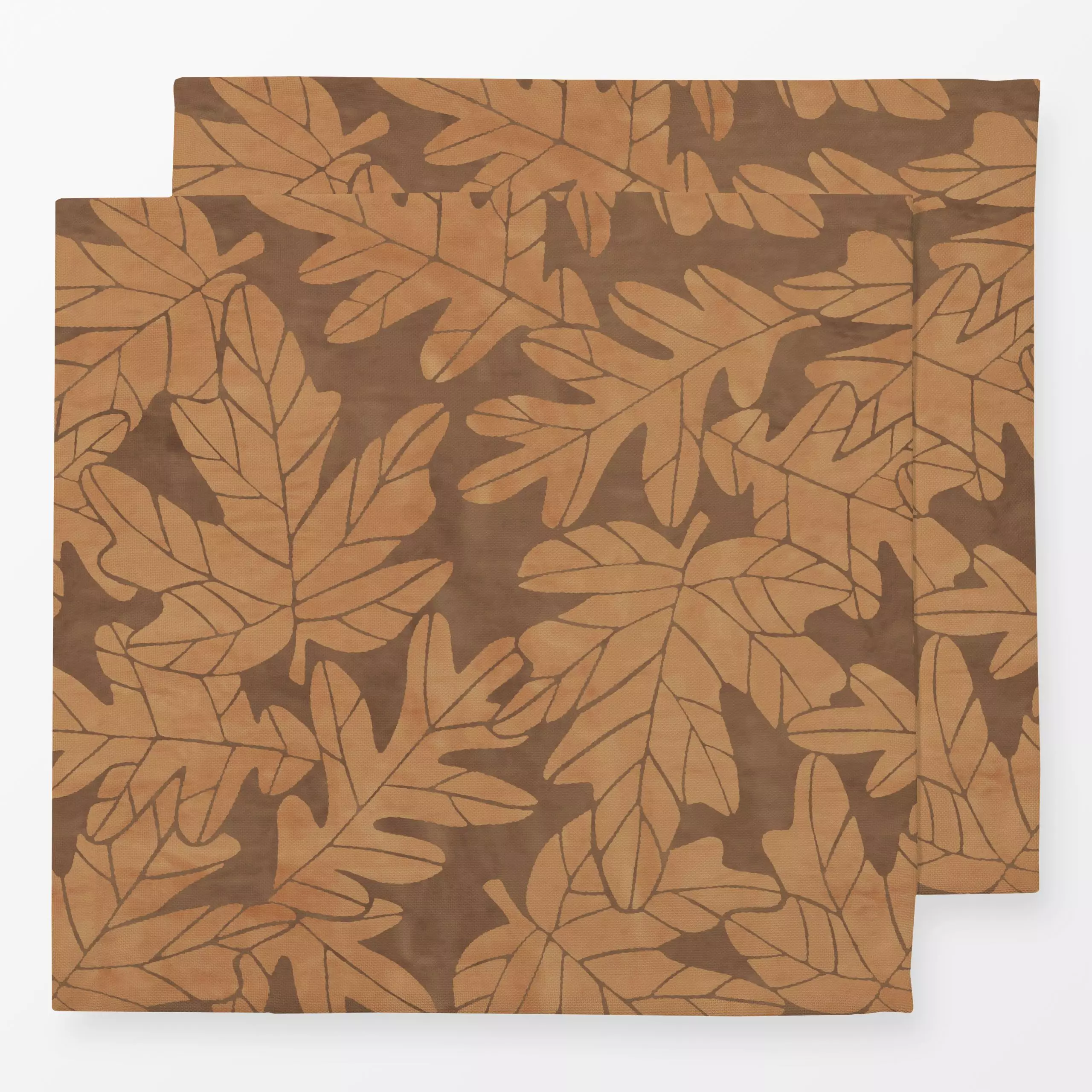 Servietten Eichenblätter - Herbst, Natur & Landschaft, Pflanzen & Botanik - von „Studio Kesse"; Natur, Blatt, Blätter, Pflan...
