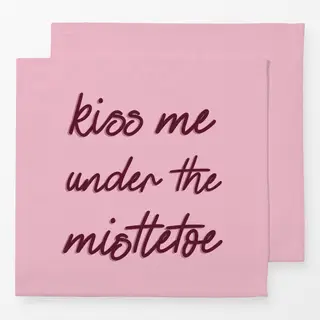 Servietten Kiss Me Under The Mistletoe