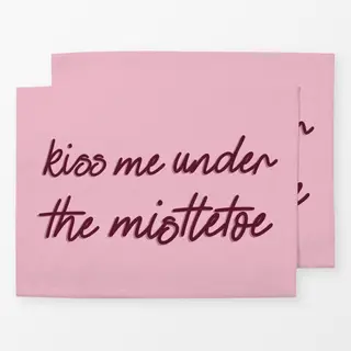 Tischset Kiss Me Under The Mistletoe