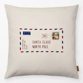 Kissen Brief an den Weihnachtsmann