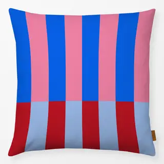 Kissen Stripes blue pink
