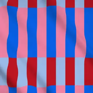 Meterware Stripes blue pink