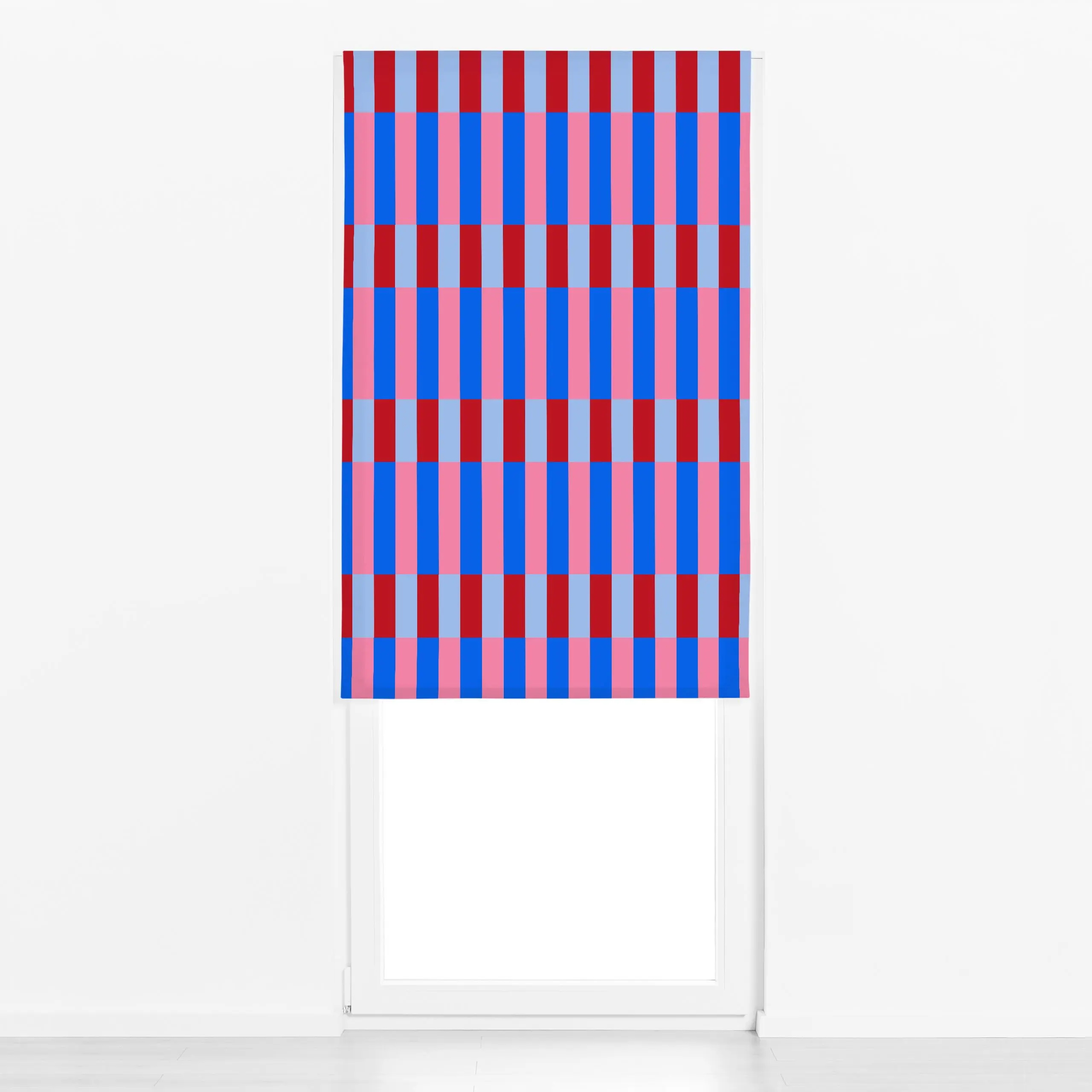 Raffrollo Stripes blue pink - Sommer, Symbole & Muster, Anlässe - von „Kruth Design"; Streifen, Kinderzimmer, bunt, gestreif...