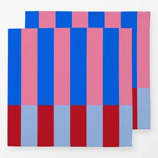 Servietten Stripes blue pink