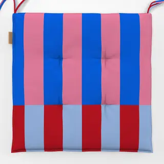 Sitzkissen Stripes blue pink