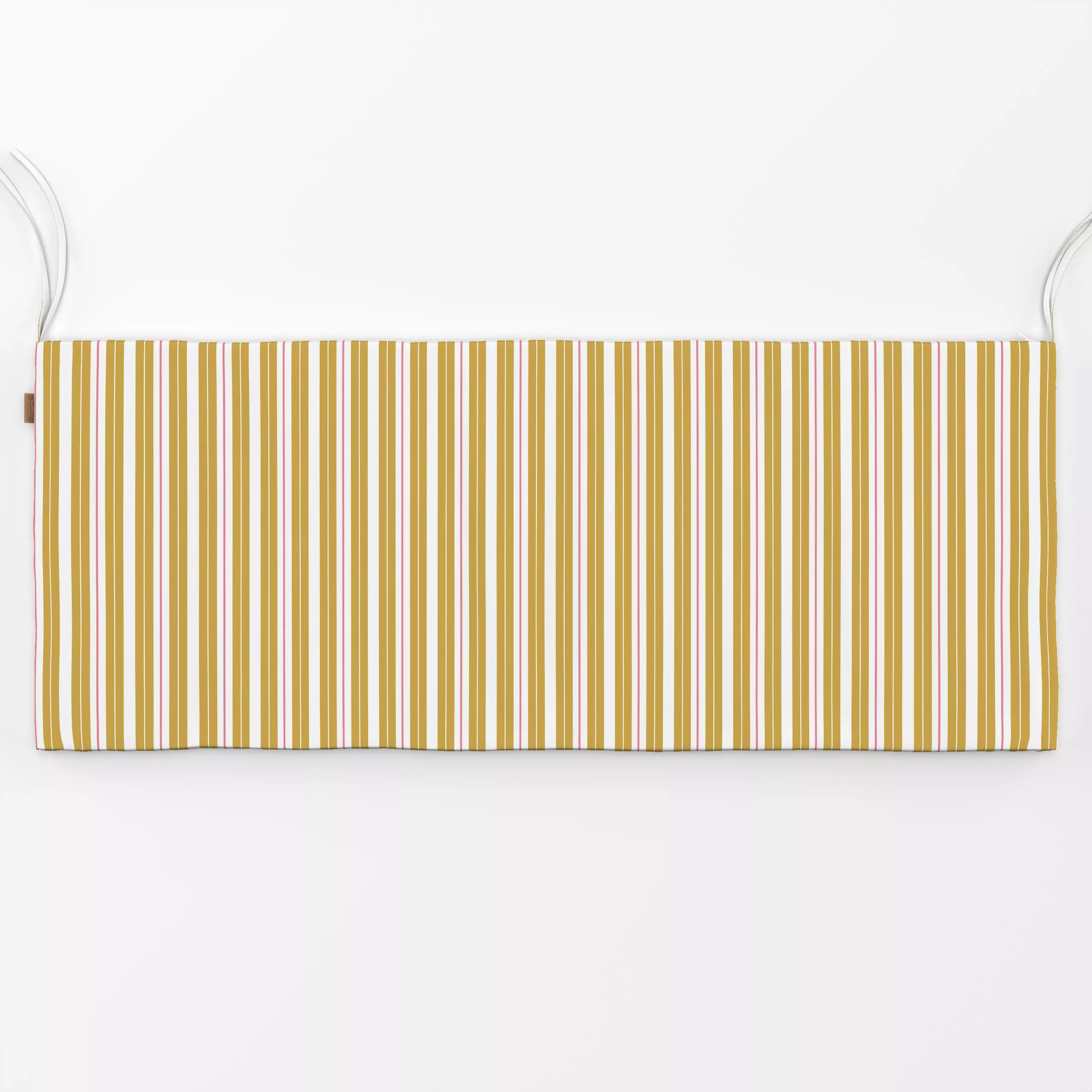 Bankauflage Retrostreifen Gelb - Symbole & Muster - von „Studio ROSAGRAU"; Obst, Streifen, Retro, Sommerblumen, gelb, outdoo...