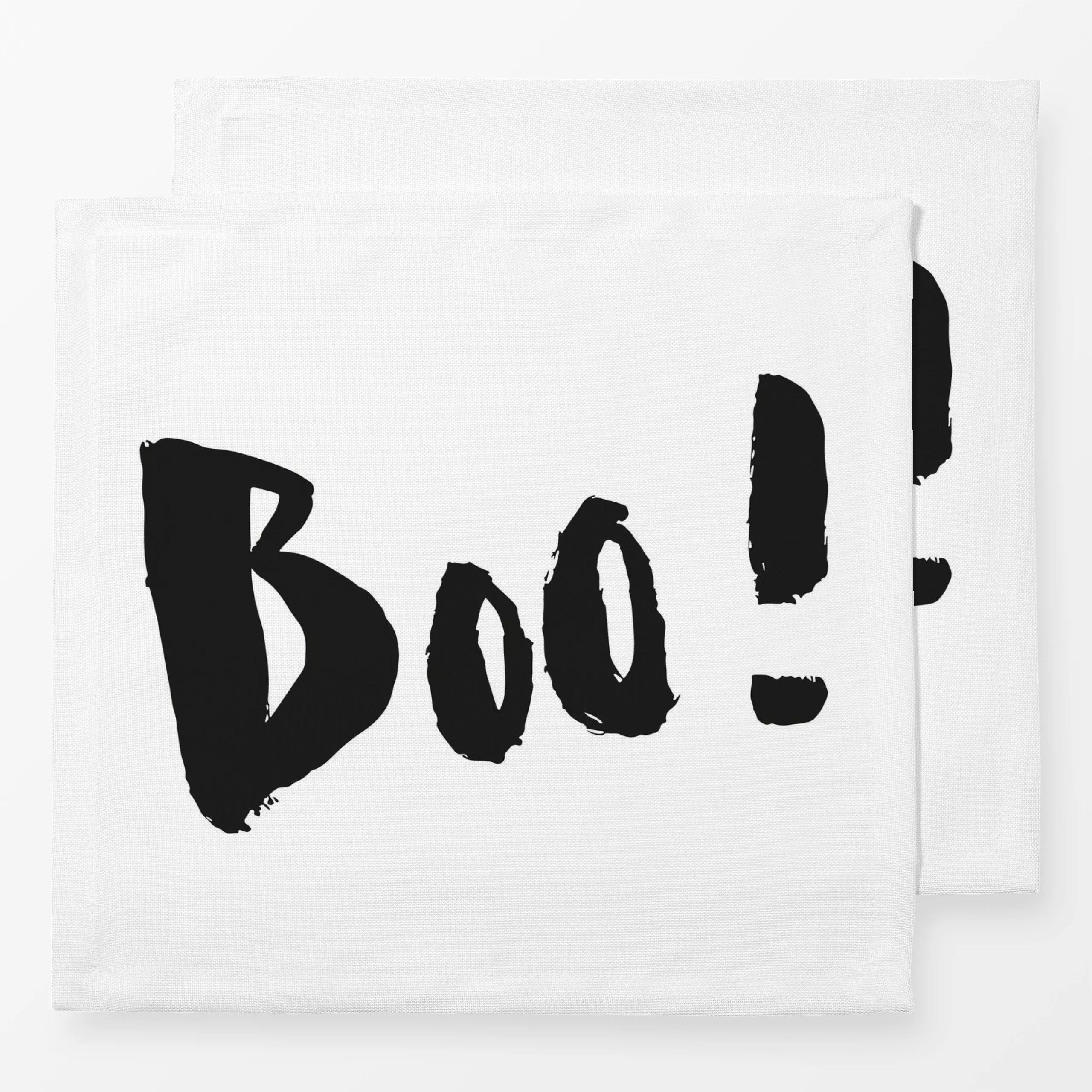 Servietten Boo! Lettering - Herbst, Sprüche & Schriftzüge - von „brushmeetspaper"; typografie, Herbst, Lettering, Halloween,...