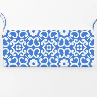 Bankauflage Azujelo Muster 6 blau