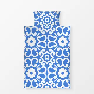 Bettwäsche Azujelo Muster 6 blau