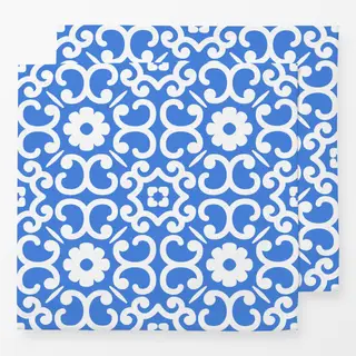 Servietten Azujelo Muster 6 blau