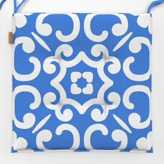 Sitzkissen Azujelo Muster 6 blau