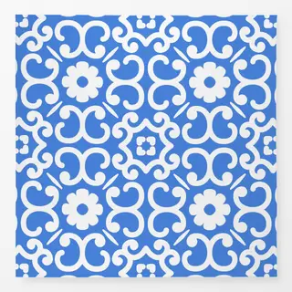 Tischdecke Azujelo Muster 6 blau
