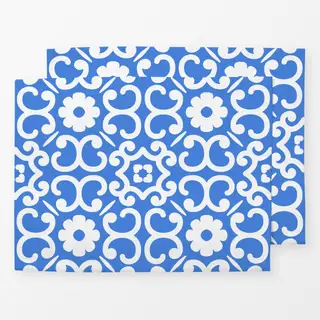 Tischset Azujelo Muster 6 blau
