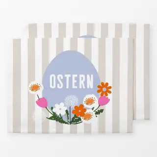 Tischset Osterei Auf Streifen Beige