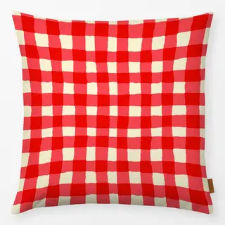Kissen Italian Red Gingham Pattern