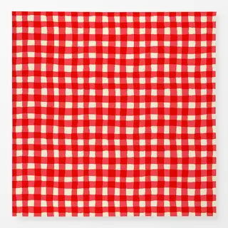 Tischdecke Italian Red Gingham Pattern