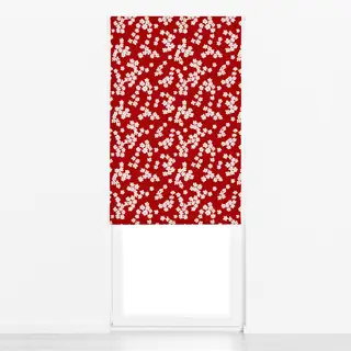 Raffrollo Blumen Pattern