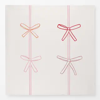 Tischdecke Schleife beige rosa