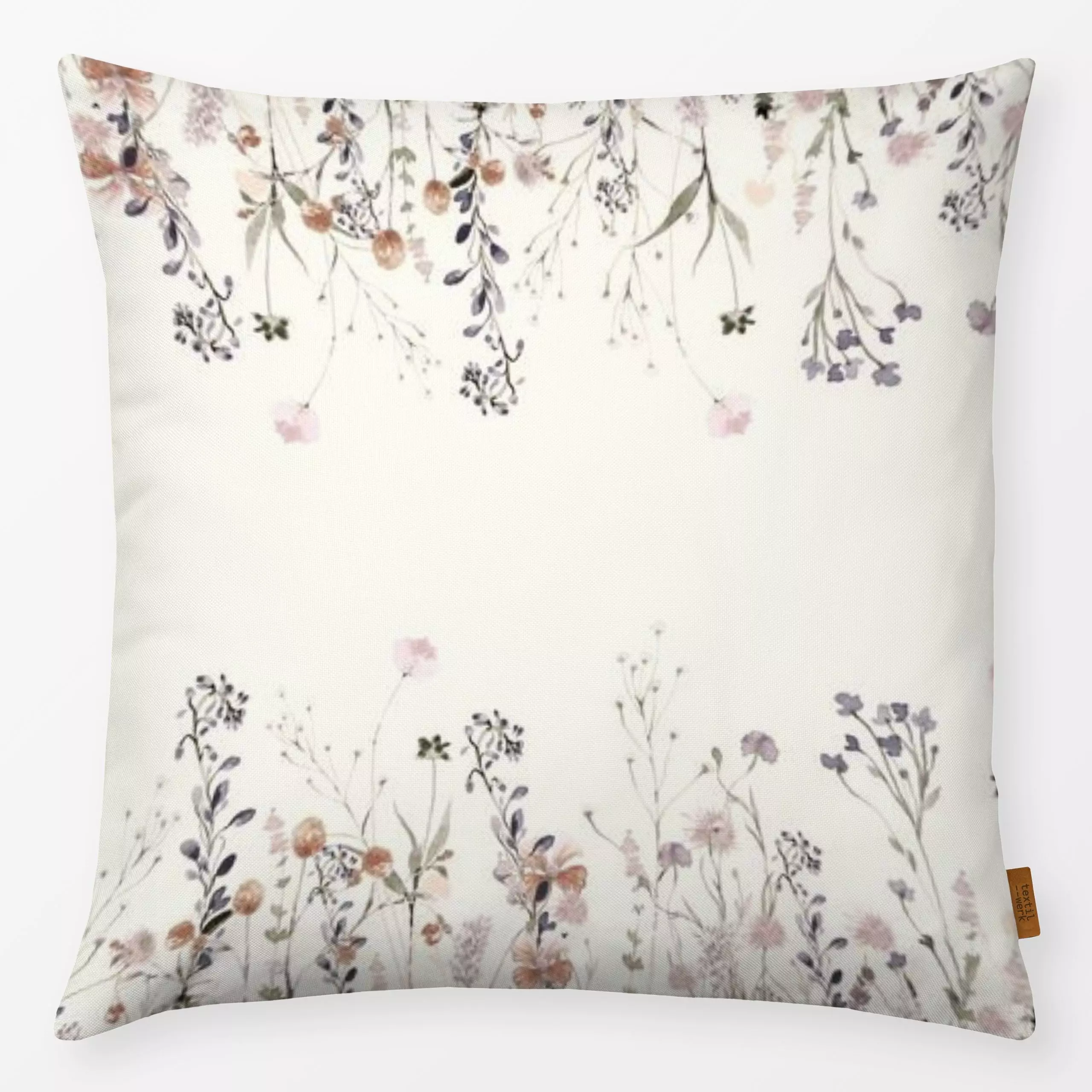 Kissen Blumenwiese Wildblumen - Blumen & Florales, Frühling, Ostern - von „Monika Strigel"; Trockenblumen, Blumen, Sommerblu...