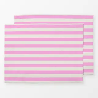Tischset Streifen rosa