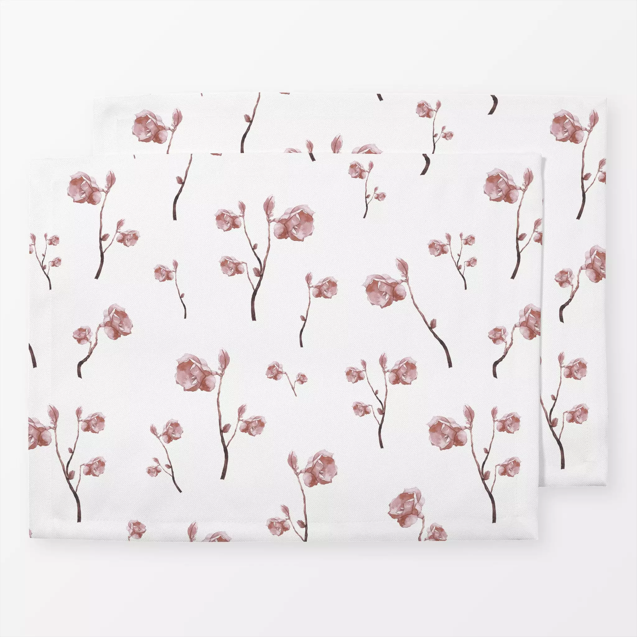Tischset Rosenzweige und Blüten nude Rosenzweige und Blüten nude