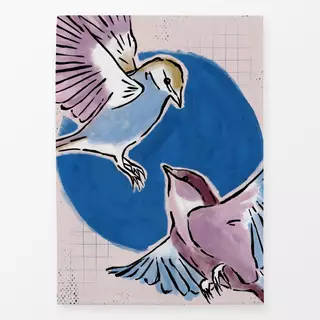 Geschirrtücher Two Birds | Watercolor