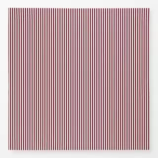 Tischdecke Streifen Rot Offwhite
