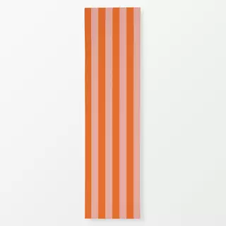 Tischläufer Blockstreifen Lachs Orange