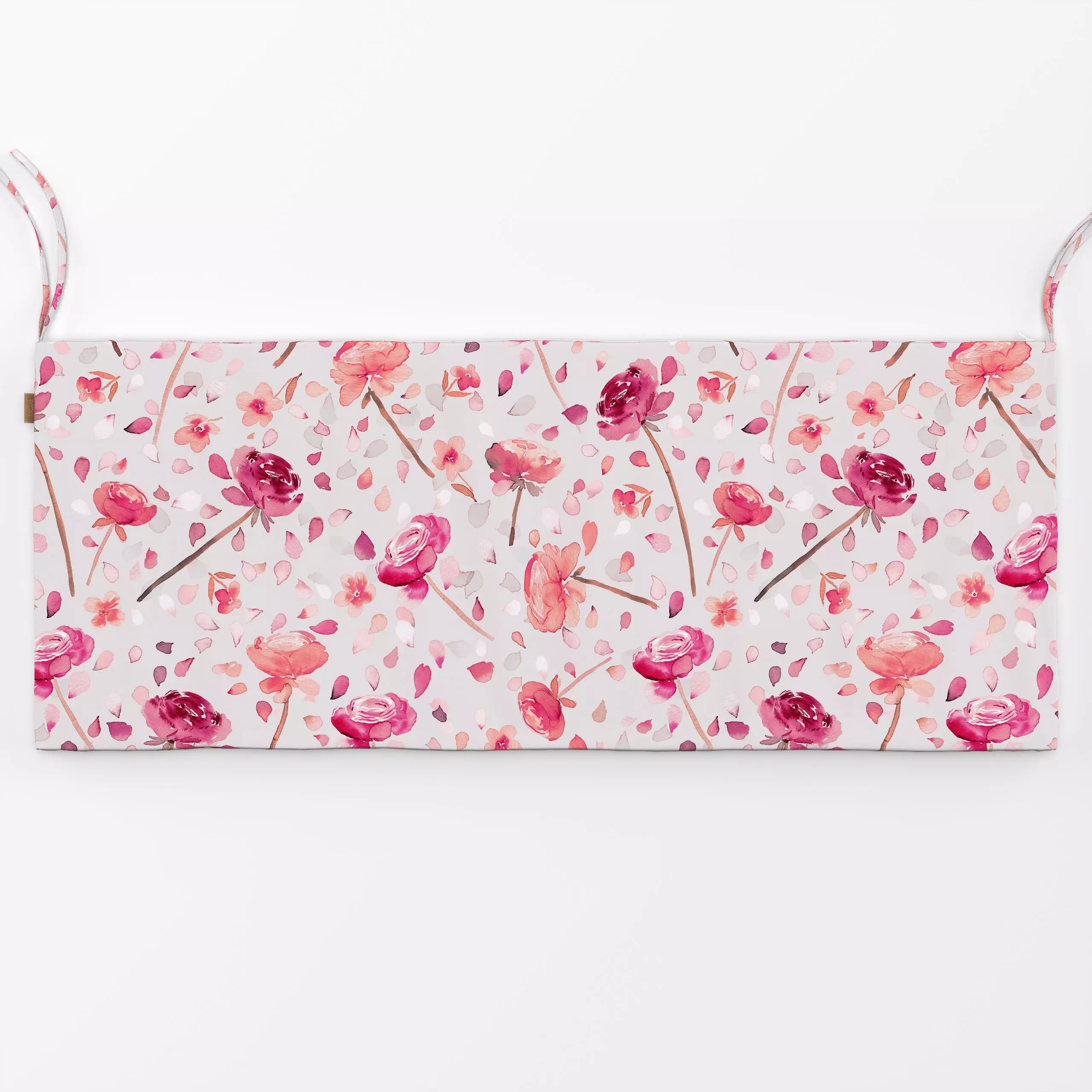 Bankauflage Valentines Romantik Rosen Pink - Blumen & Florales, Frühling, Liebe, Romantik & Pride - von „Ninola Design “; Aq...