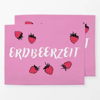 Tischset Erdbeerzeit