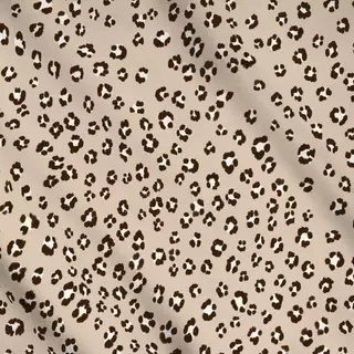Meterware Leopard Flowers tan