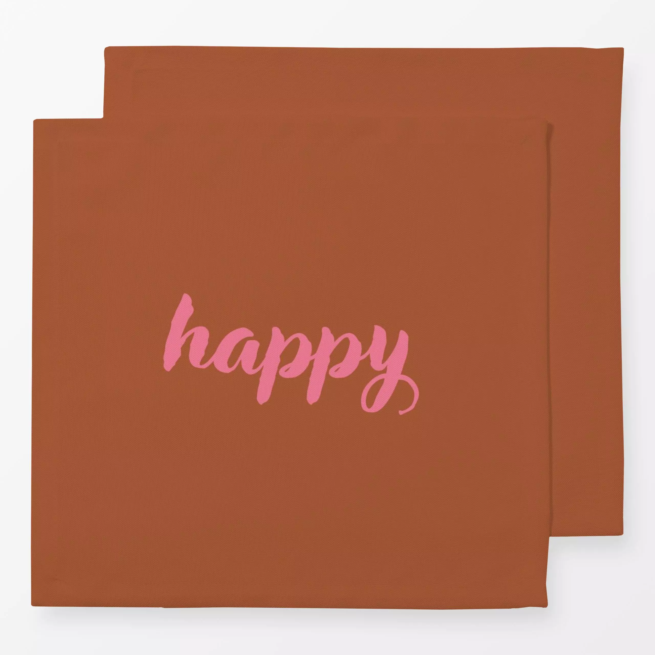 Servietten Happy Brown - Kinderzimmer & Motive für Kinder, Liebe, Romantik & Pride, Sprüche & Schriftzüge - von „Studio ROSA...