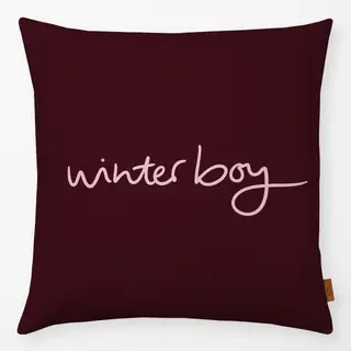Kissen Winterboy berry red