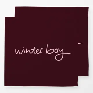 Servietten Winterboy berry red