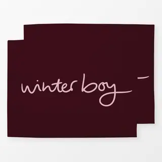 Tischset Winterboy berry red