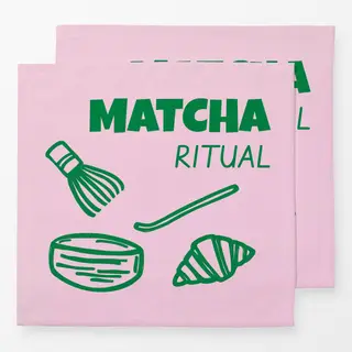 Servietten Matcha Ritual