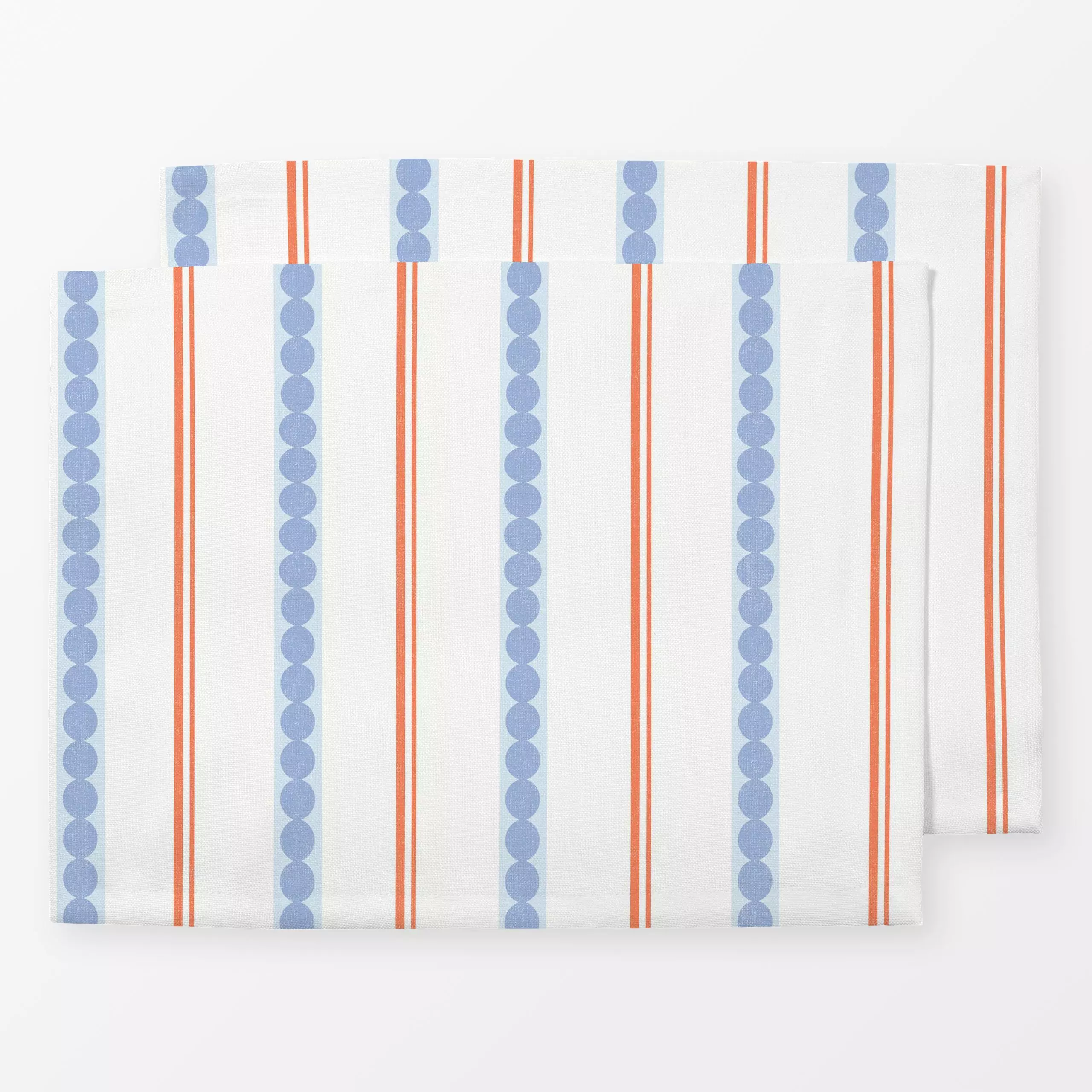 Tischset Coastal Preppy Stripes I - Sommer, Symbole & Muster, Retro & Vintage - von „Bloomery Decor"; Streifen, Meer, modern...