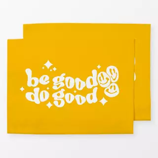 Tischset Be Good Do Good Sonnengelb