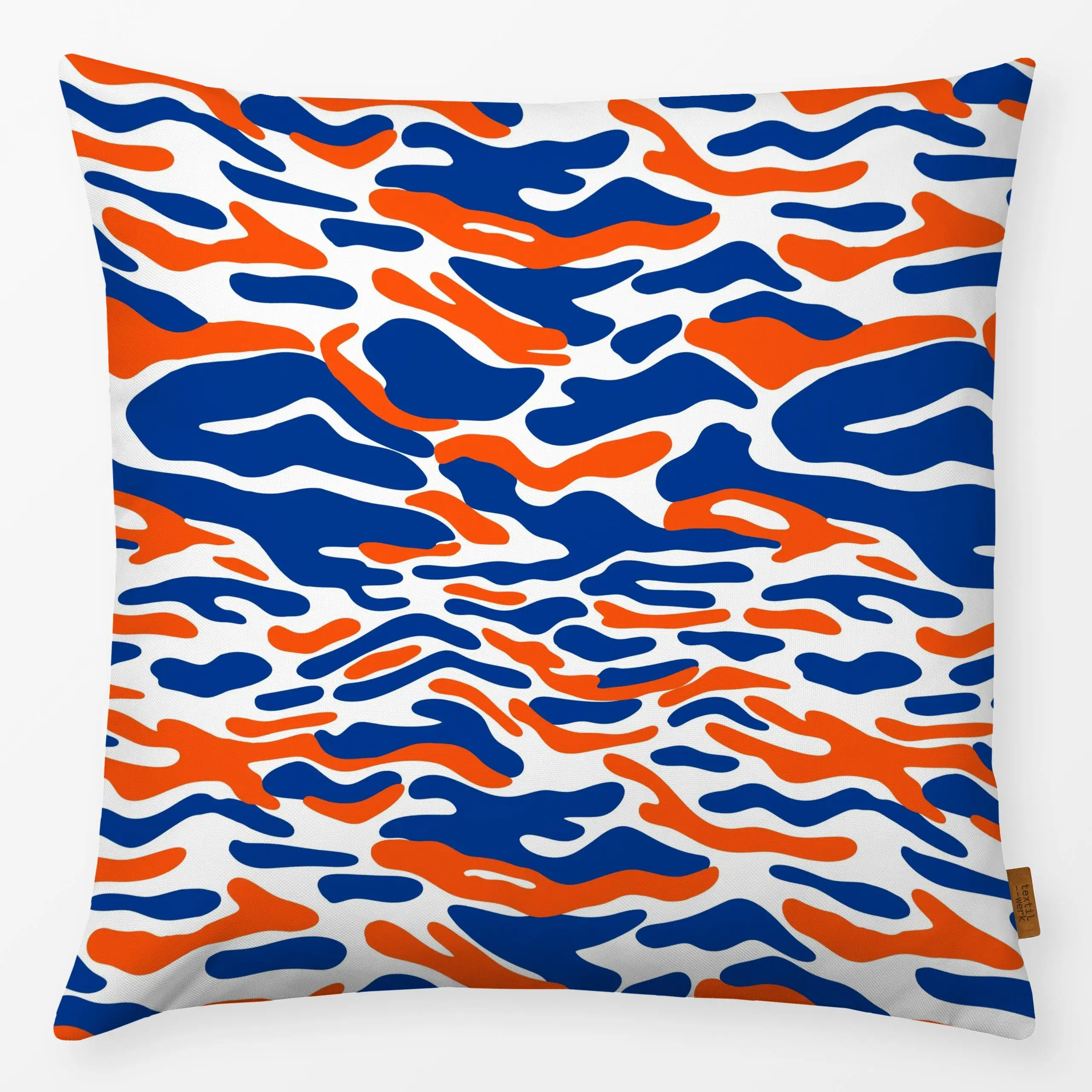 Kissen Abstract Wave Pattern - Natur & Landschaft, Sommer, Symbole & Muster - von „By Anna Sienna"; Muster, Abstrakt, Meer, ...