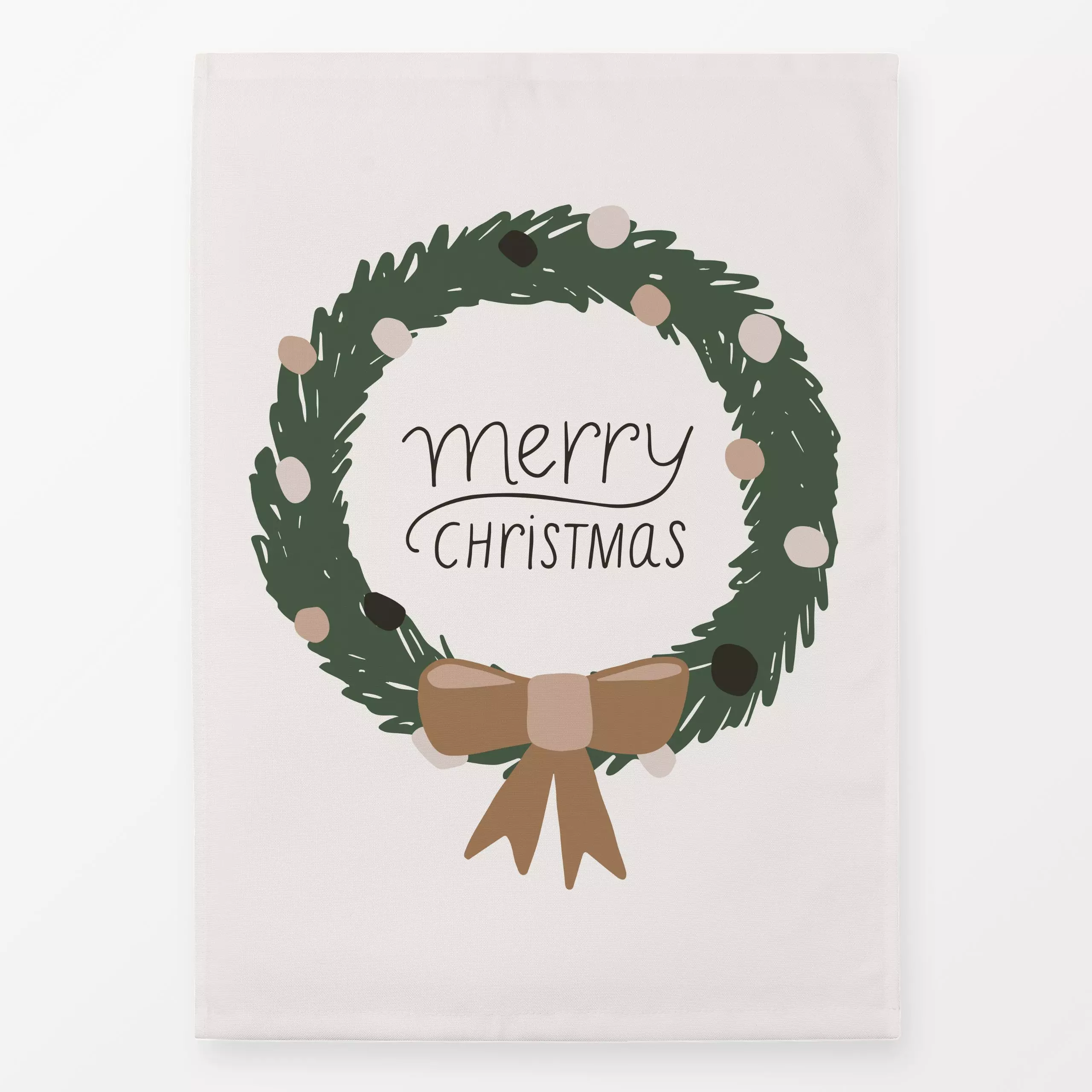 Geschirrtücher Christmas Wreath - Weihnachten, Winter - von „Kathrin Woo"; Merry Christmas, Weihnachten, xmas, weihnachtlich...