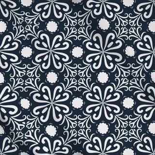 Meterware Blockprint Indigo // Muster 10