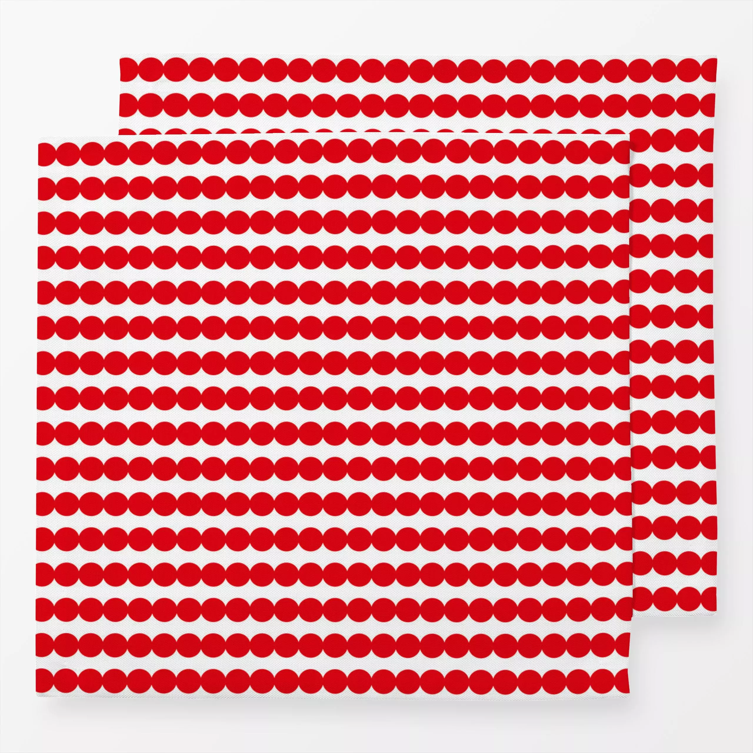 Servietten Punkte Rot - Symbole & Muster - von „Sophie Augustin Illustration"; Muster, Punkte, grafisch, vintage, gepunktet