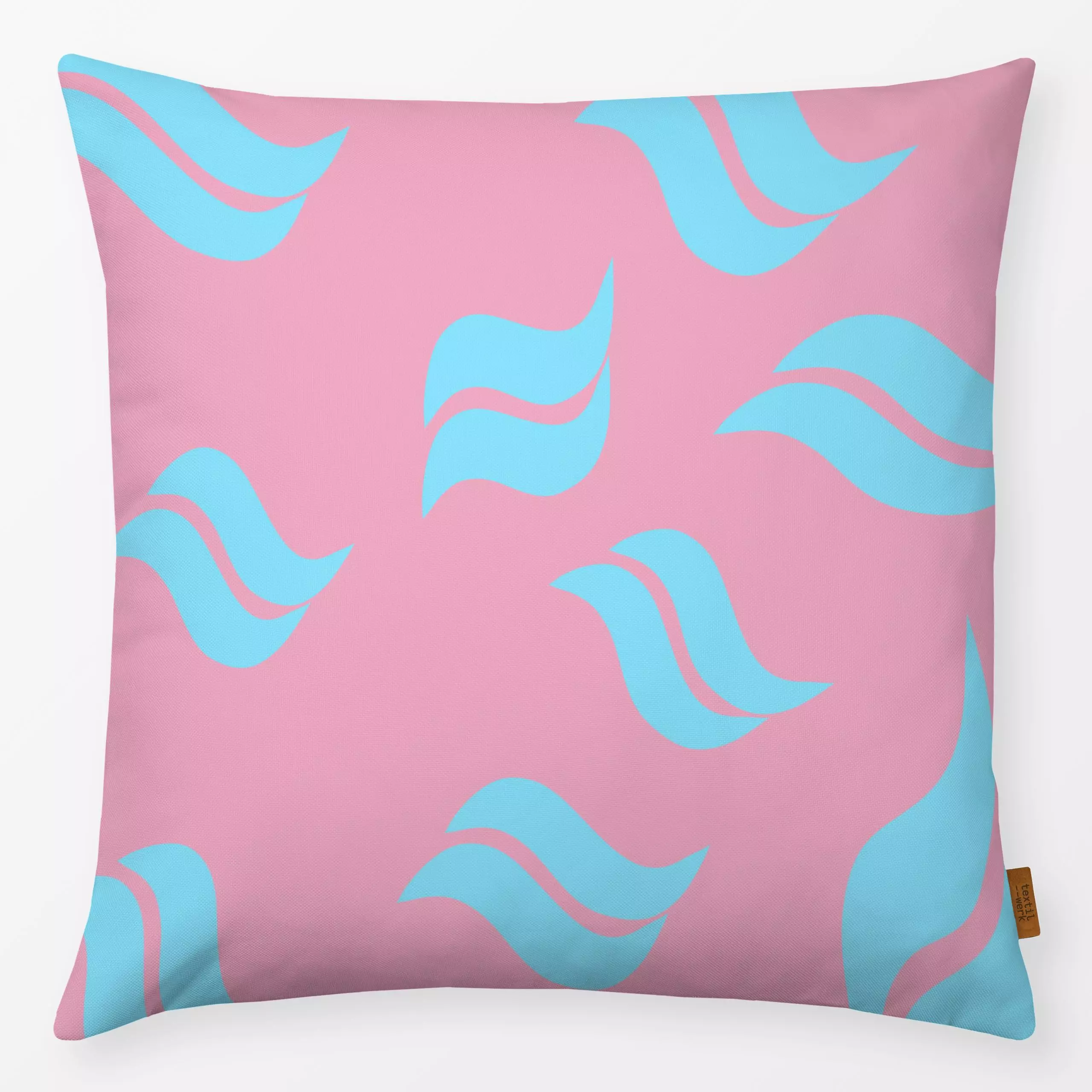 Kissen Das Meer und die Welle - Sommer, Symbole & Muster, Reise - von „Ursula Tücks"; kleingemustert, Kissen, Meer, Sommer, ...