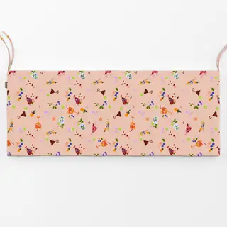 Bankauflage Cocktails Pattern Apricot