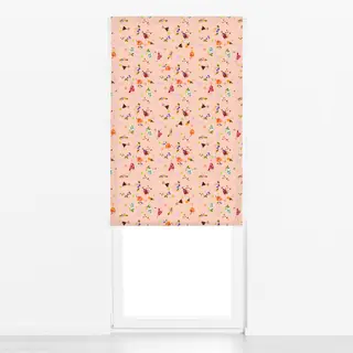 Raffrollo Cocktails Pattern Apricot