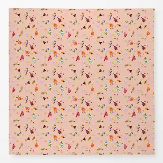 Tischdecke Cocktails Pattern Apricot