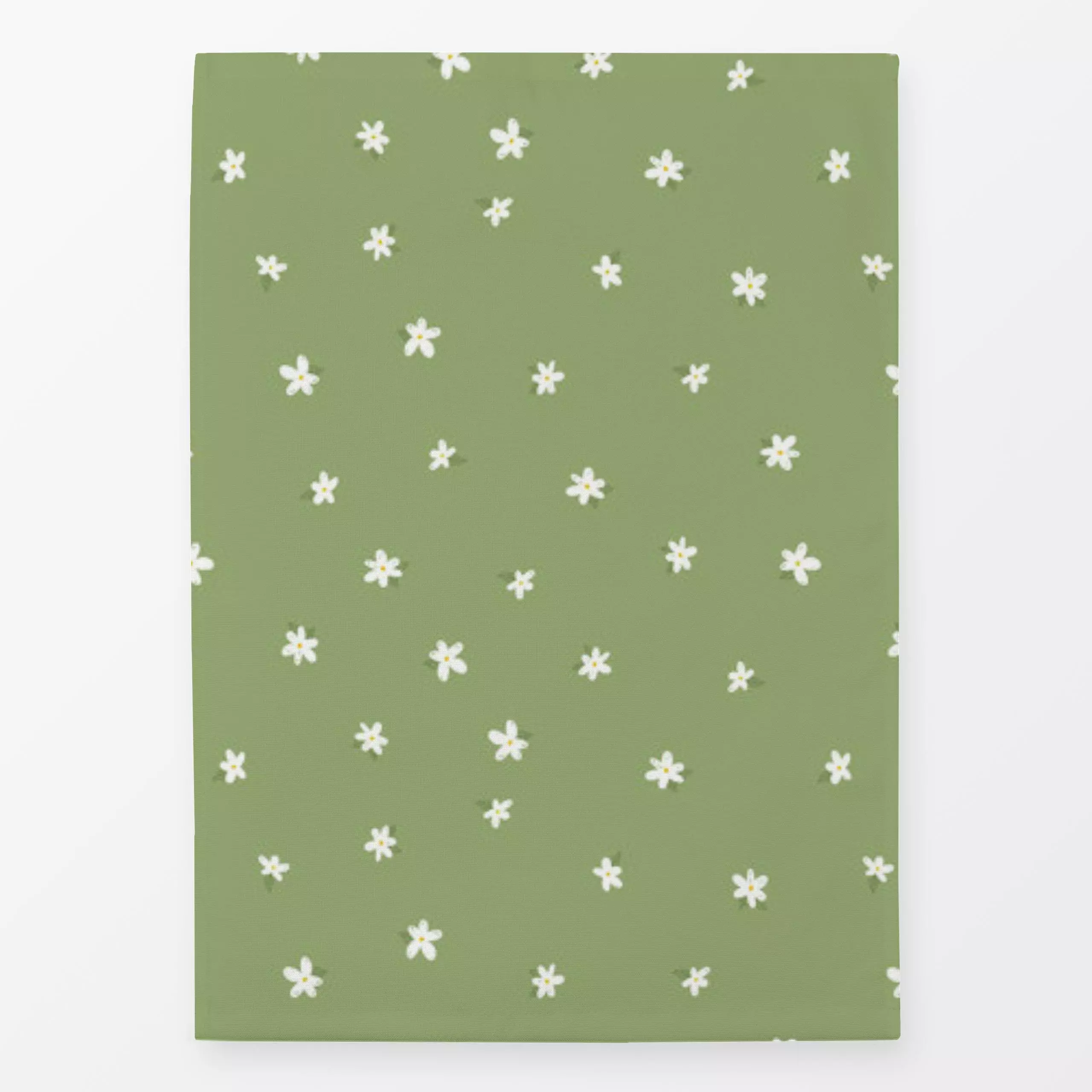 Geschirrtücher Spring is near - Blumen & Florales, Frühling - von „Julia Klein"; Muster, Punkte, Sterne, Dots, grun