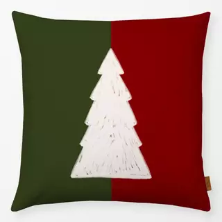 Kissen Tree red green