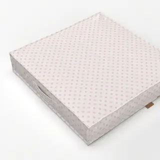 Bodenkissen Punkte Polkadot Rosa Beige